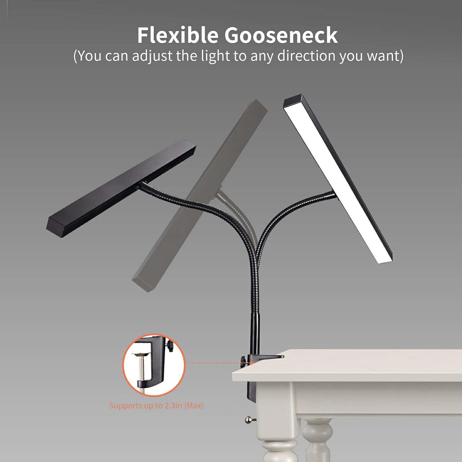 NovoLido 10W lamp with stepless dimming matches brightness to mood and task.