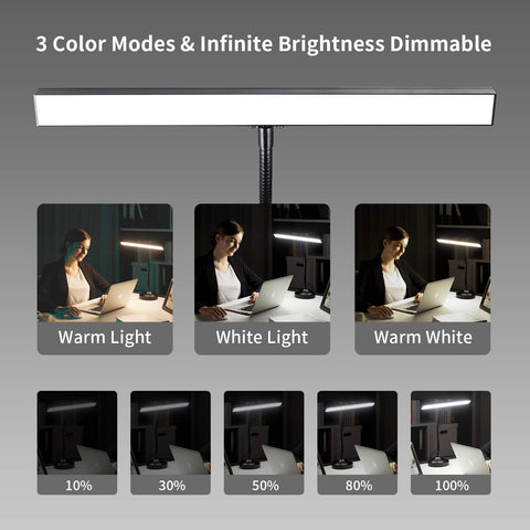 NovoLido Piano Desk Lamp arm enables 360° adjustments for perfect angle on scores.