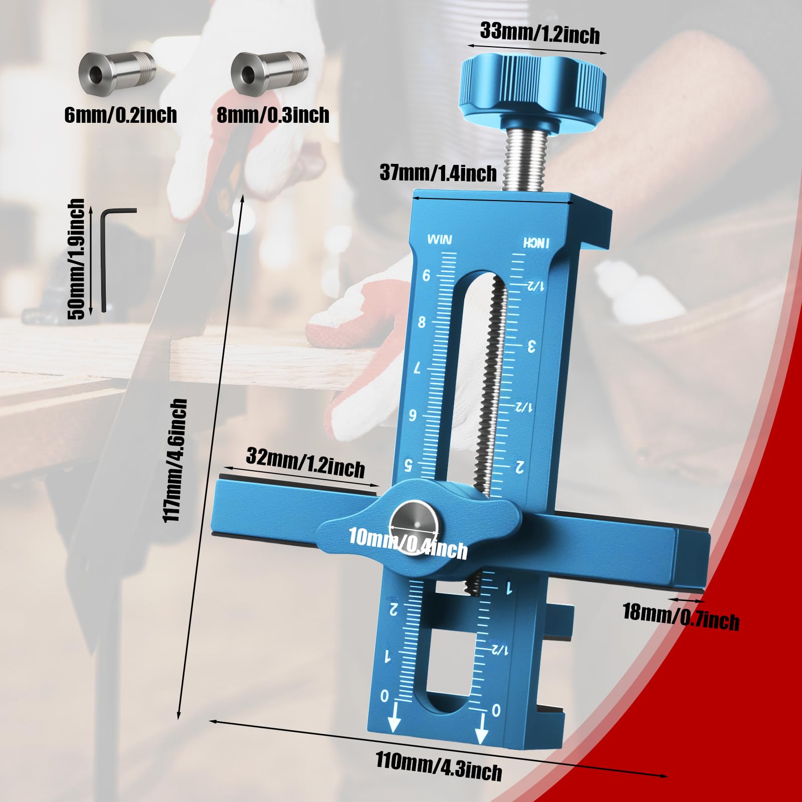 Nowcamp blue jig with quick hole openings speeds installation.