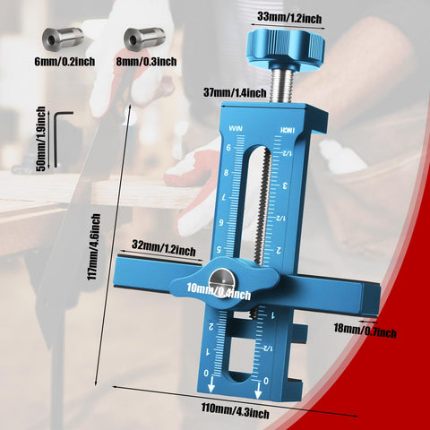 Nowcamp blue jig with quick hole openings speeds installation.