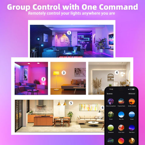 Nowepai preset scenes and schedules with 16 million colors
