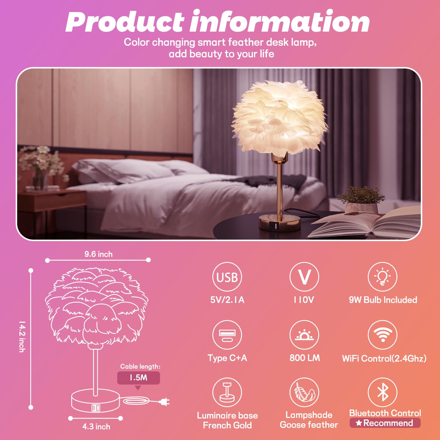 Nowepai RGB LED night light showcases vibrant colors for mood lighting.