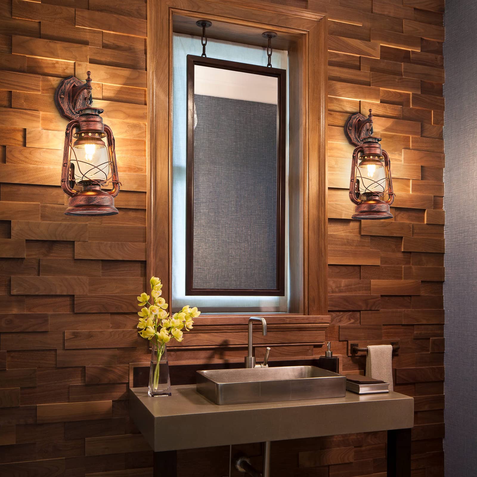 NOXARTE red bronze finish adds rustic charm