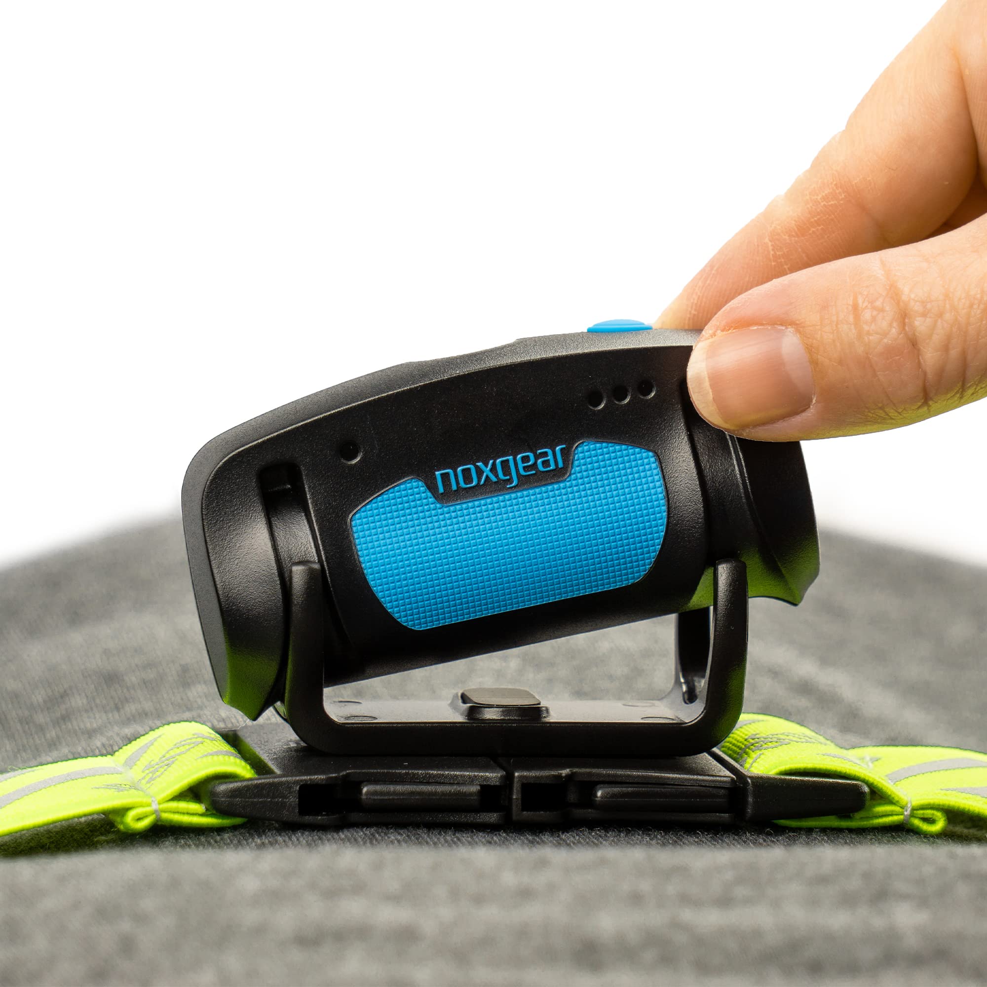 Bright flood beam enhances visibility for walkers and runners alike.