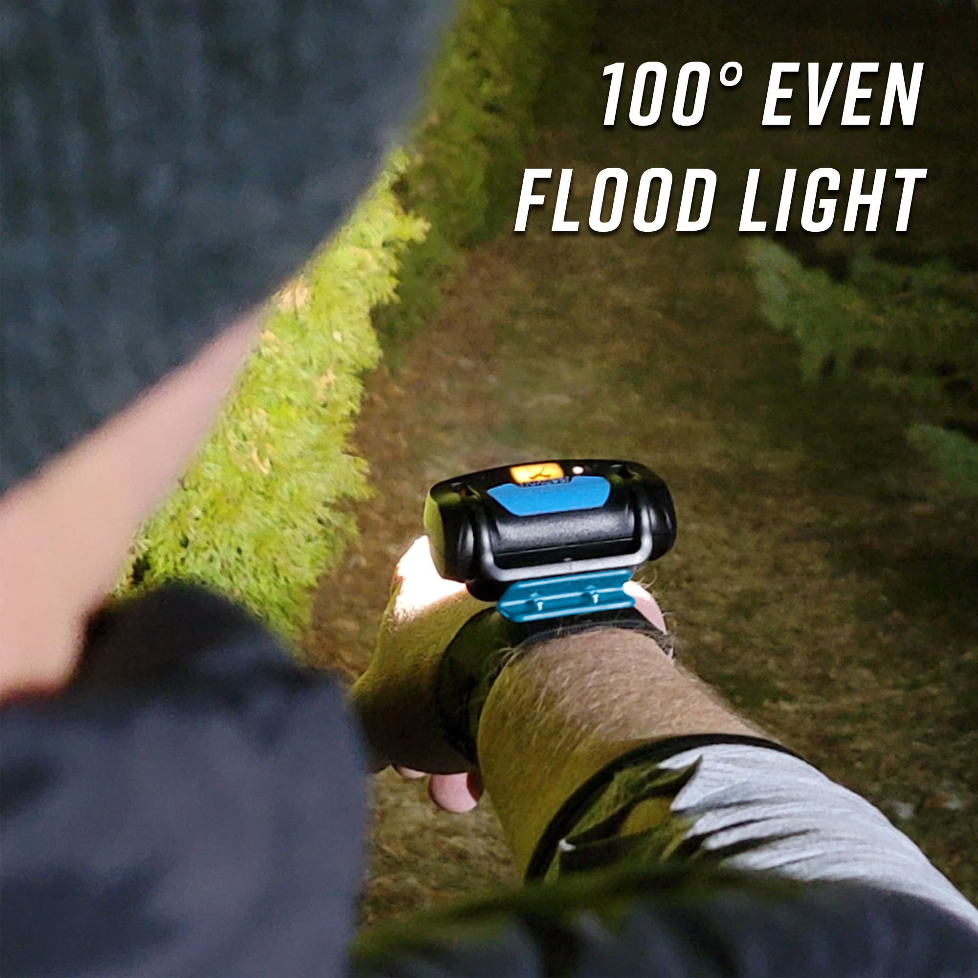 Noxgear Wrist Light 90-degree swivel lets you aim light precisely.