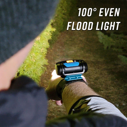 Noxgear Wrist Light 90-degree swivel lets you aim light precisely.