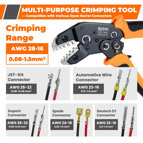 Noxtren 5-in-1 tool with side handles highlights ergonomic grip for fatigue-free operation.
