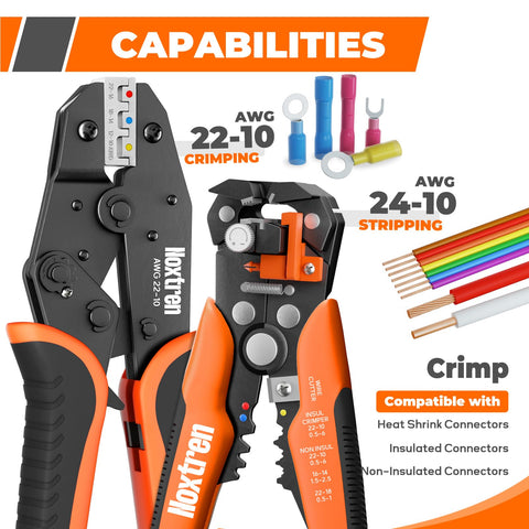 Noxtren crimping tool showing precision jaws for secure connections