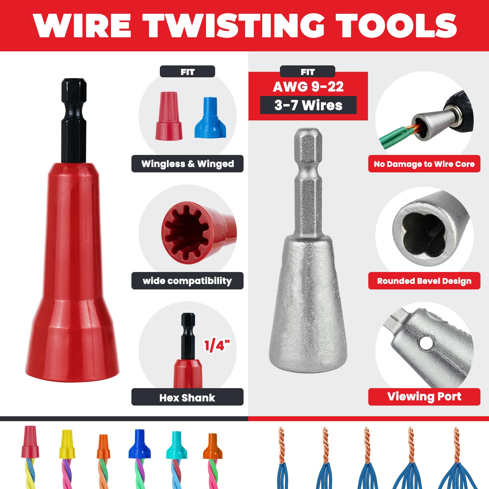 Noxtren galvanized steel twister delivers durable performance.