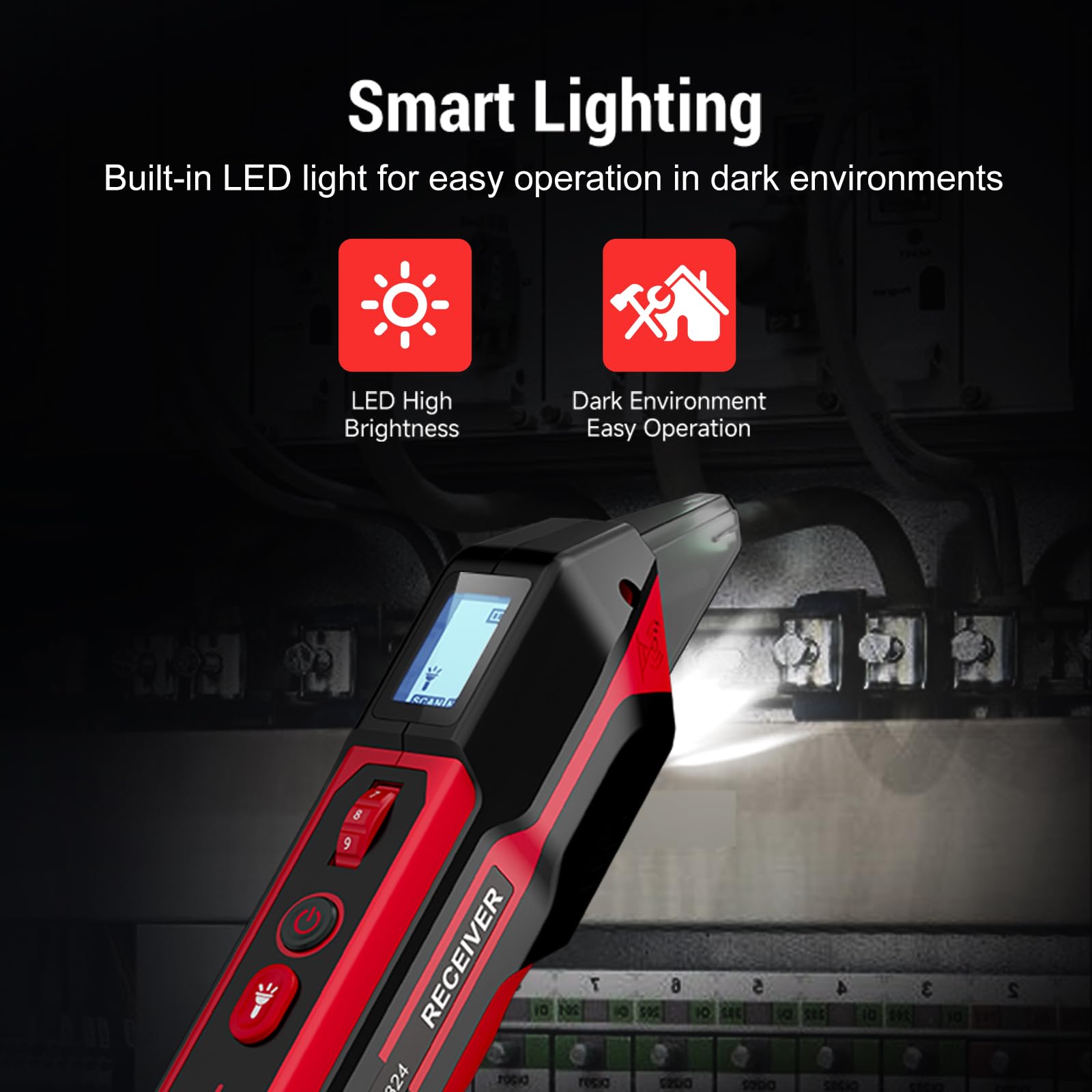 NOYAFA NF-824 carrying case provides organized portability on-site.