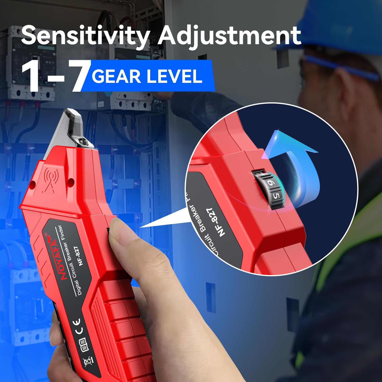 NOYAFA NF-827 storage case protects the tester and keeps it organized.