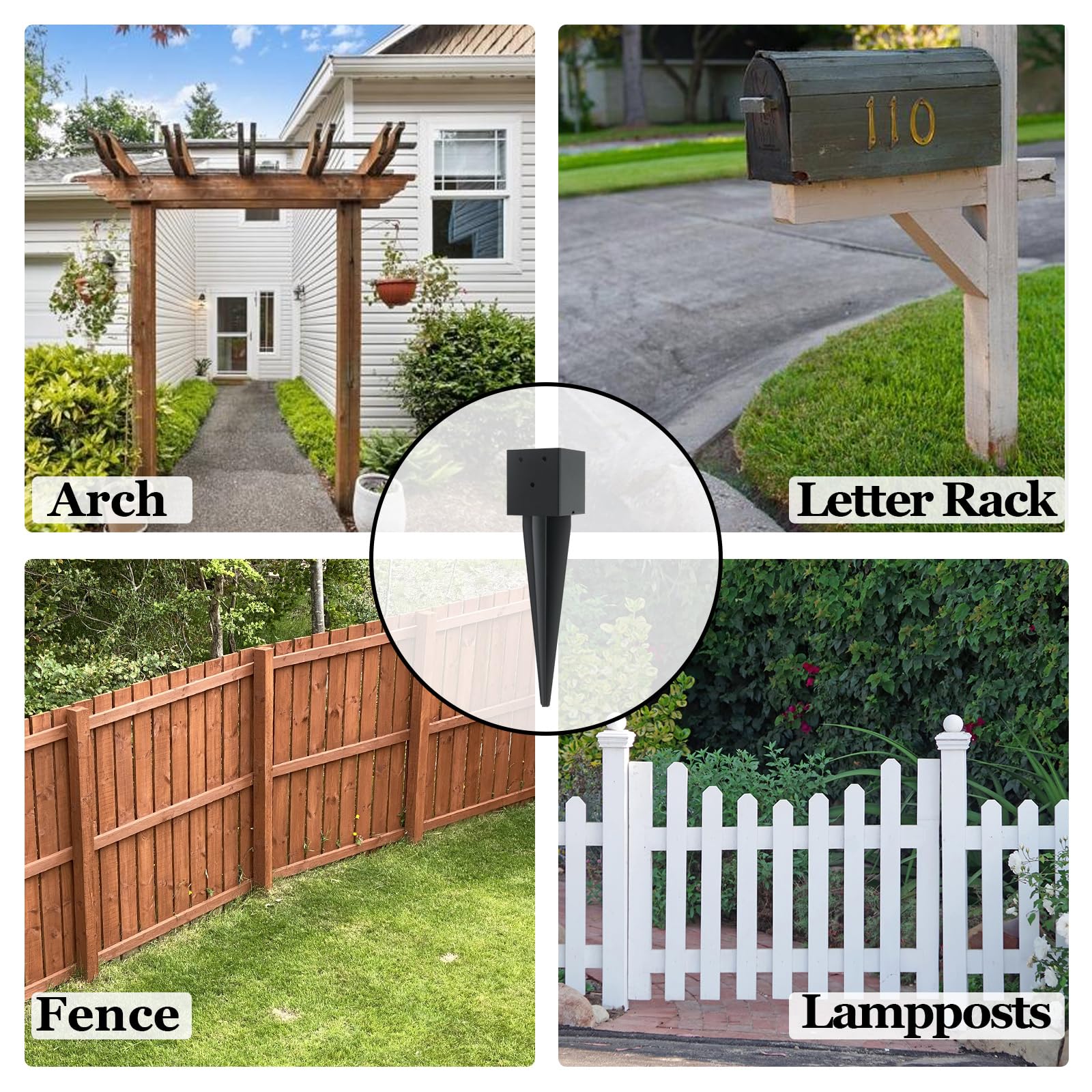 Nrspp versatile anchor suitable for mailboxes, fences, trellises, banners