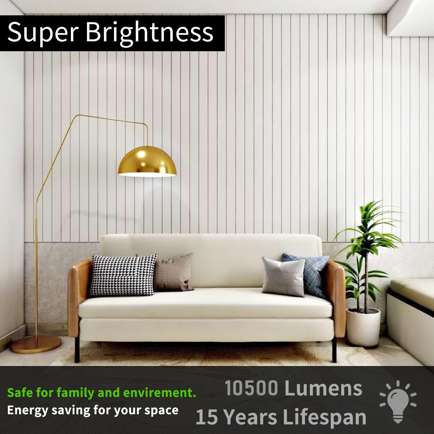 NS LED corn light outdoor warehouse use provides strong exterior lighting.