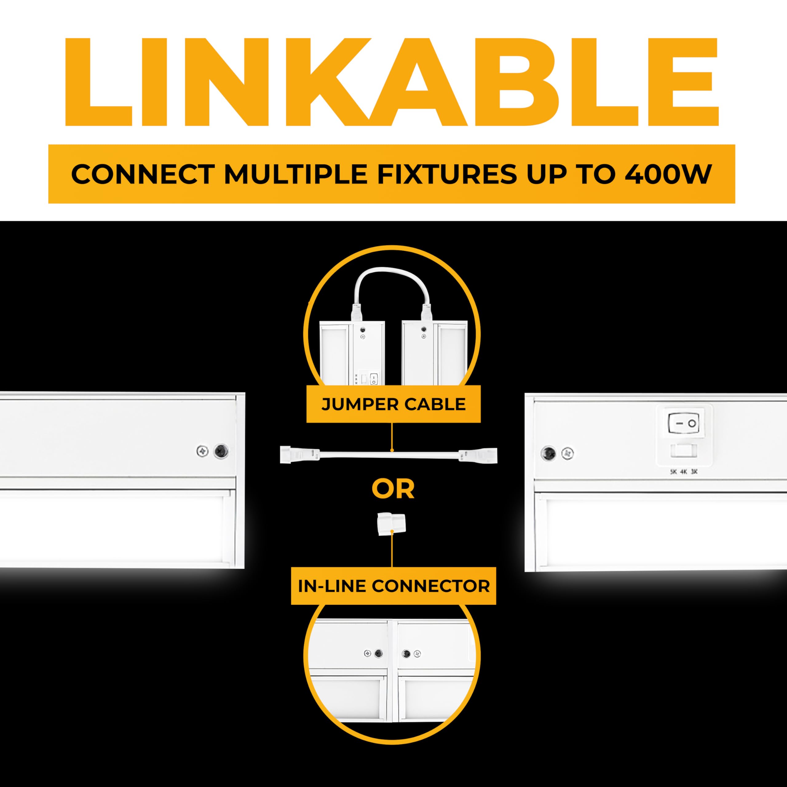 NSL LED under-cabinet light 4000K daylight mode for bright tasks
