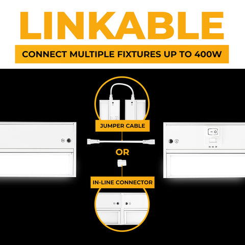 NSL LED under-cabinet light 4000K daylight mode for bright tasks