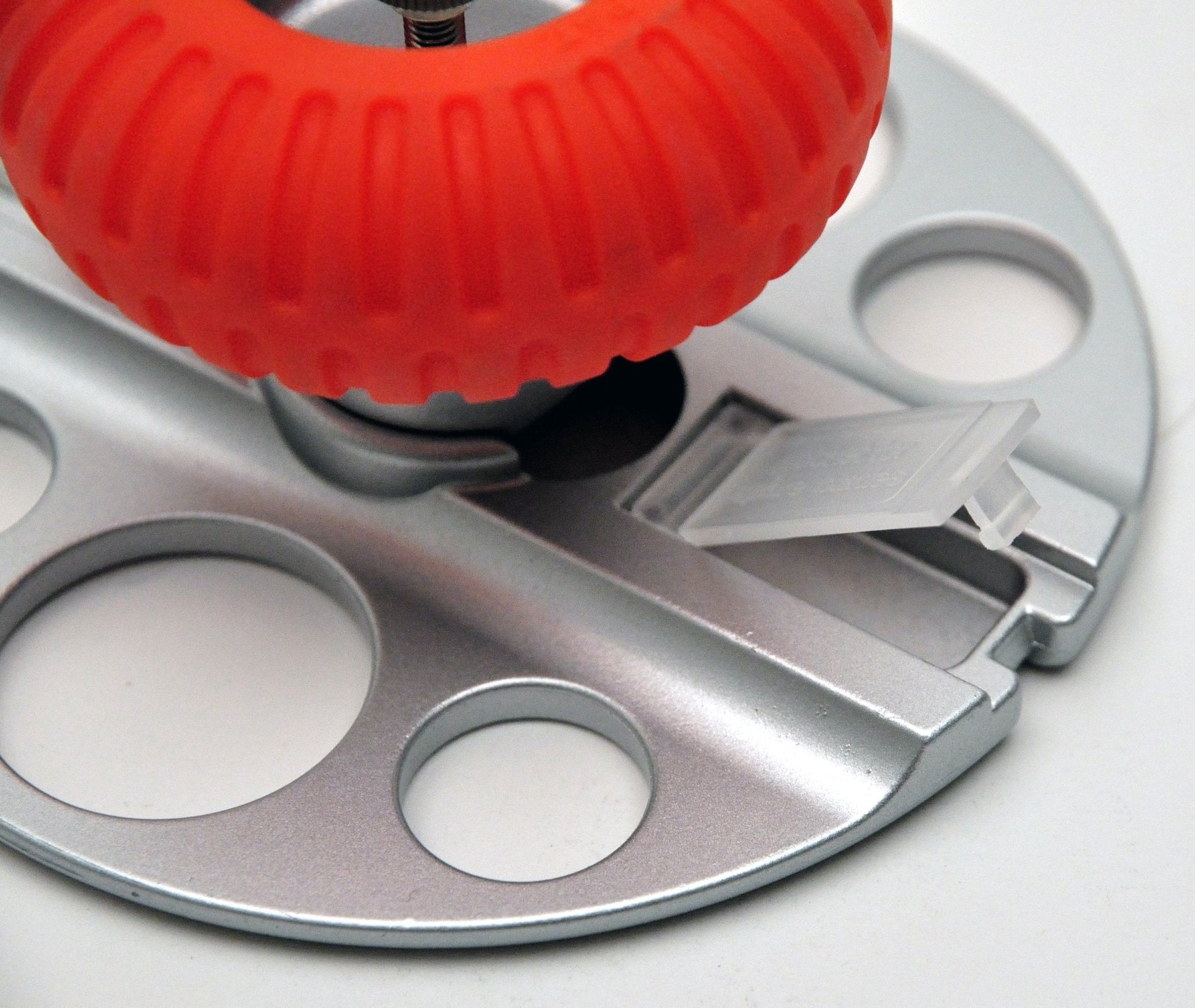NT Cutter circle cutter cuts thin veneer, ceiling tile, leather, and cardboard with ease.