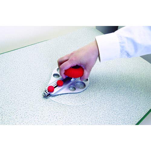 NT Cutter circle cutter used for precise carpet holes and corner rounding.