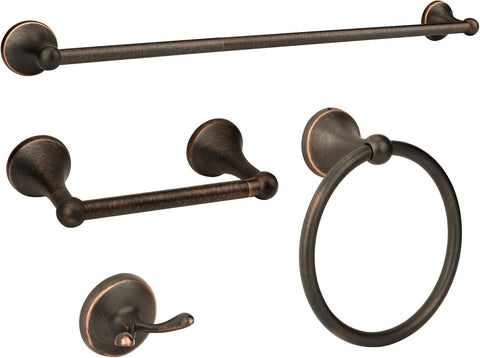 Ntipox Antique 24-inch towel bar in vintage bronze finish for organized bath storage