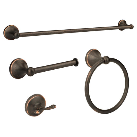 Ntipox antique bronze 24-inch towel bar for stylish bathroom organization.