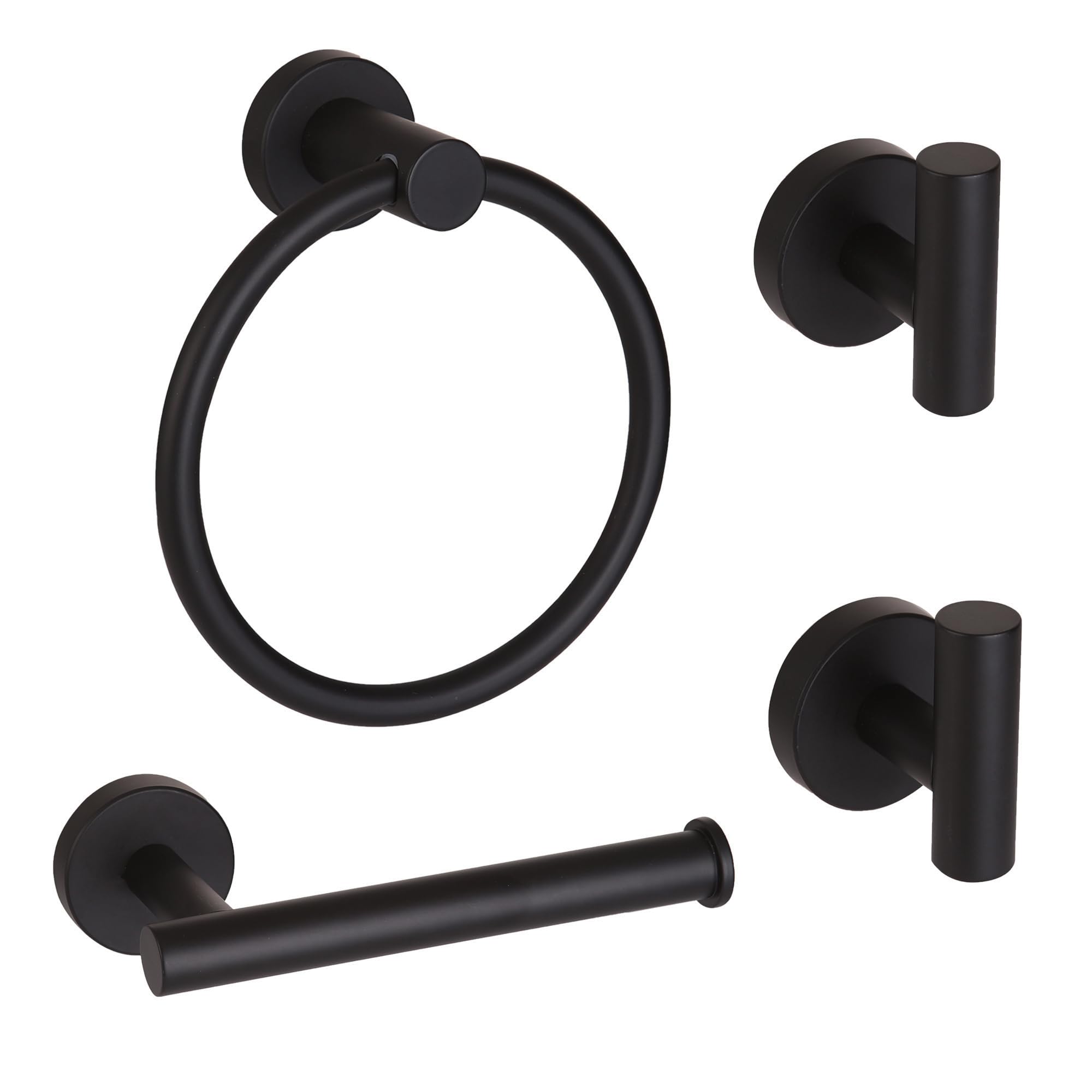 NTIPOX bathroom setup with matte black hardware enhances a cohesive, contemporary look.