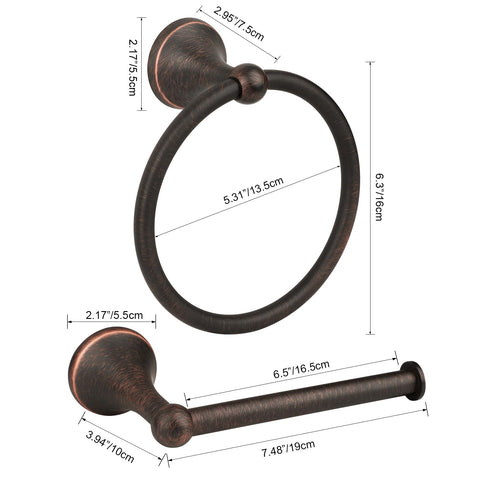 Ntipox bronze bathroom accessories set creates cohesive, organized spaces
