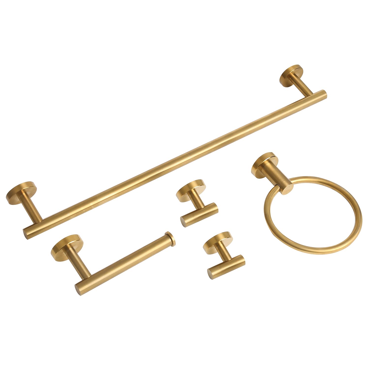 Ntipox brushed gold mounting hardware included for easy installation.