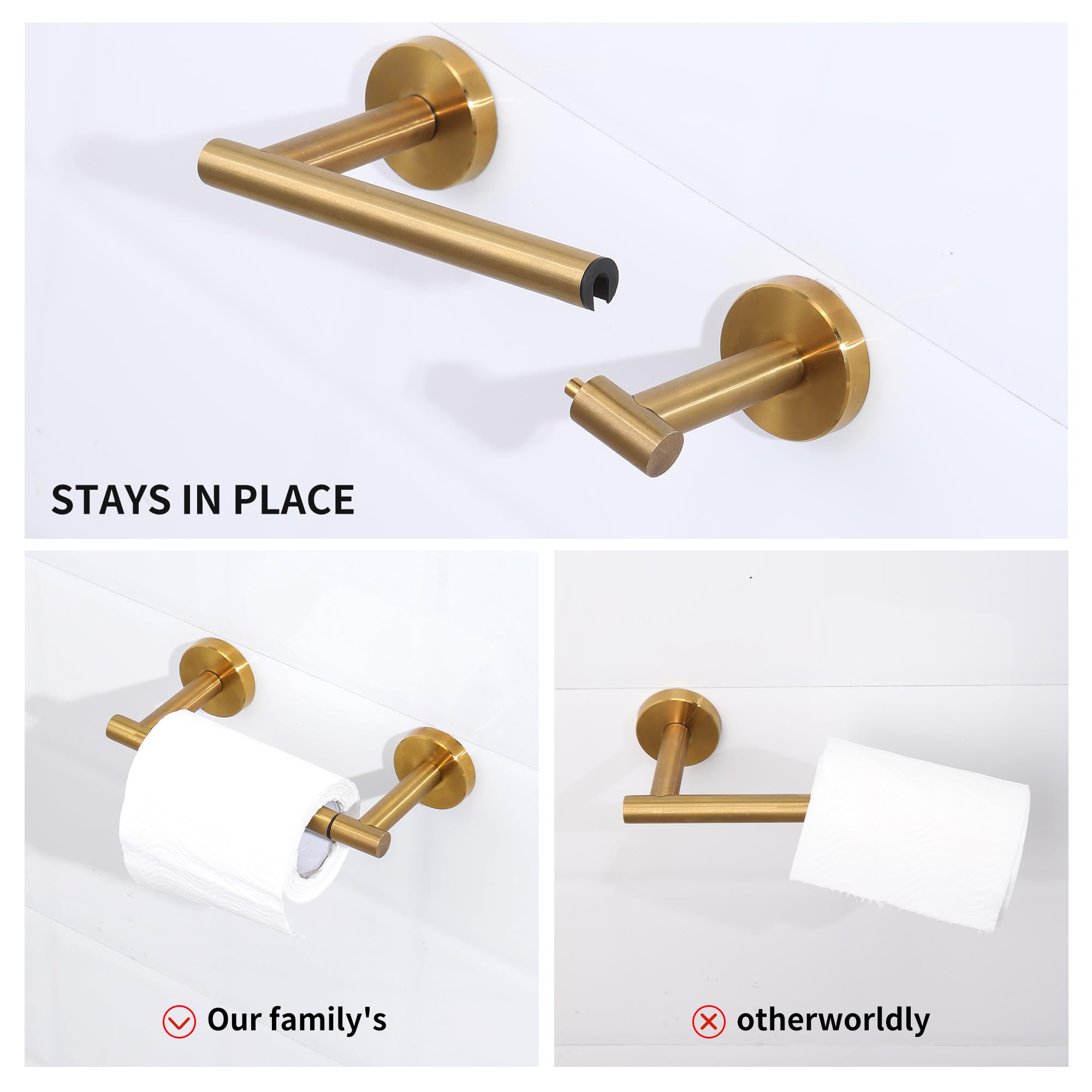 Ntipox hand towel holder wall mount keeps counters tidy and organized.