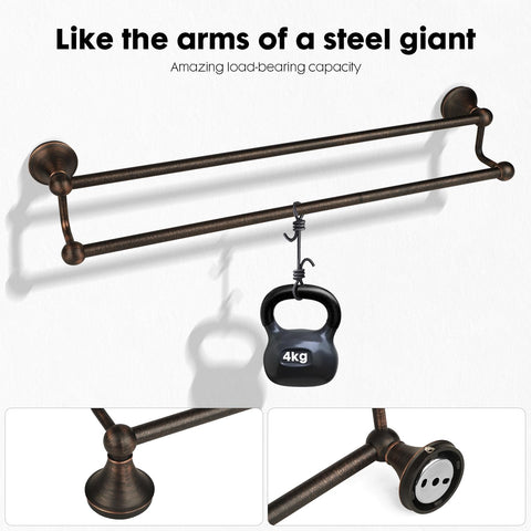 Installation template and guide included with Ntipox towel bar