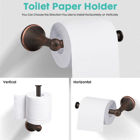 Ntipox oil rubbed bronze hand towel holder keeps a towel within reach