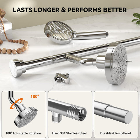NTPN 3 spray modes include rain, massage, and mixed for personalized showers.
