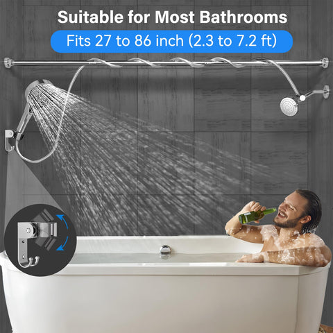 NTPN dual shower head handheld attachment in use for versatile rinse and control.