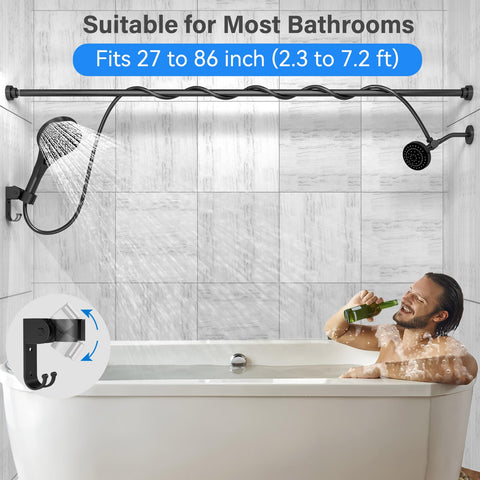 NTPN dual shower head demonstrates high-pressure flow for powerful cleansing