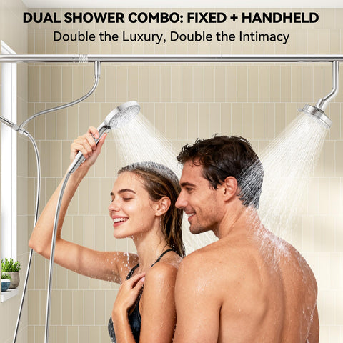 NTPN high-pressure shower set boosts spray power, even in low water pressure.