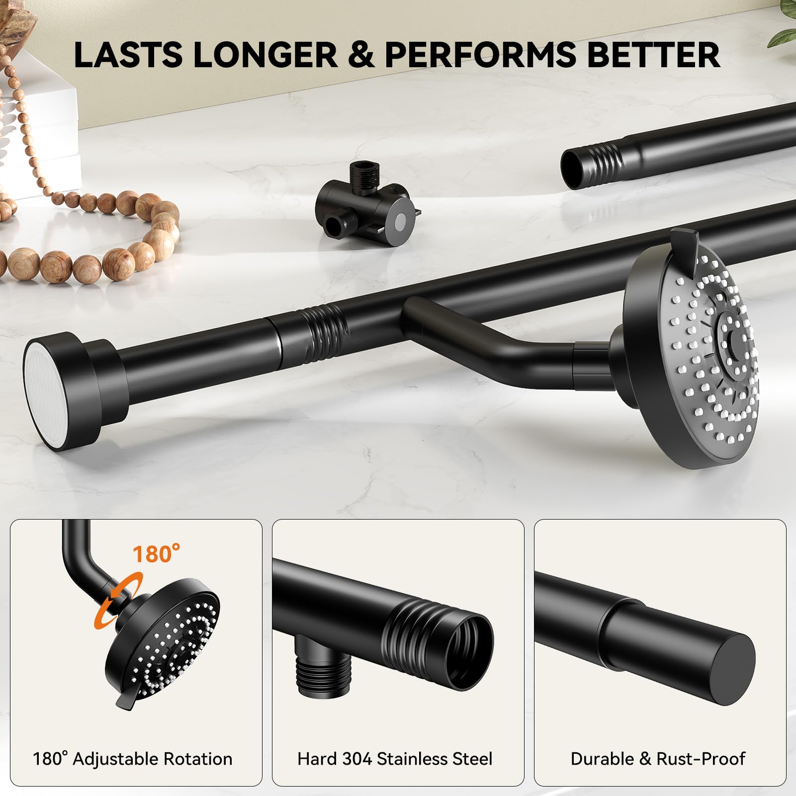 NTPN three spray modes offer saturated, massage, or mixed showers