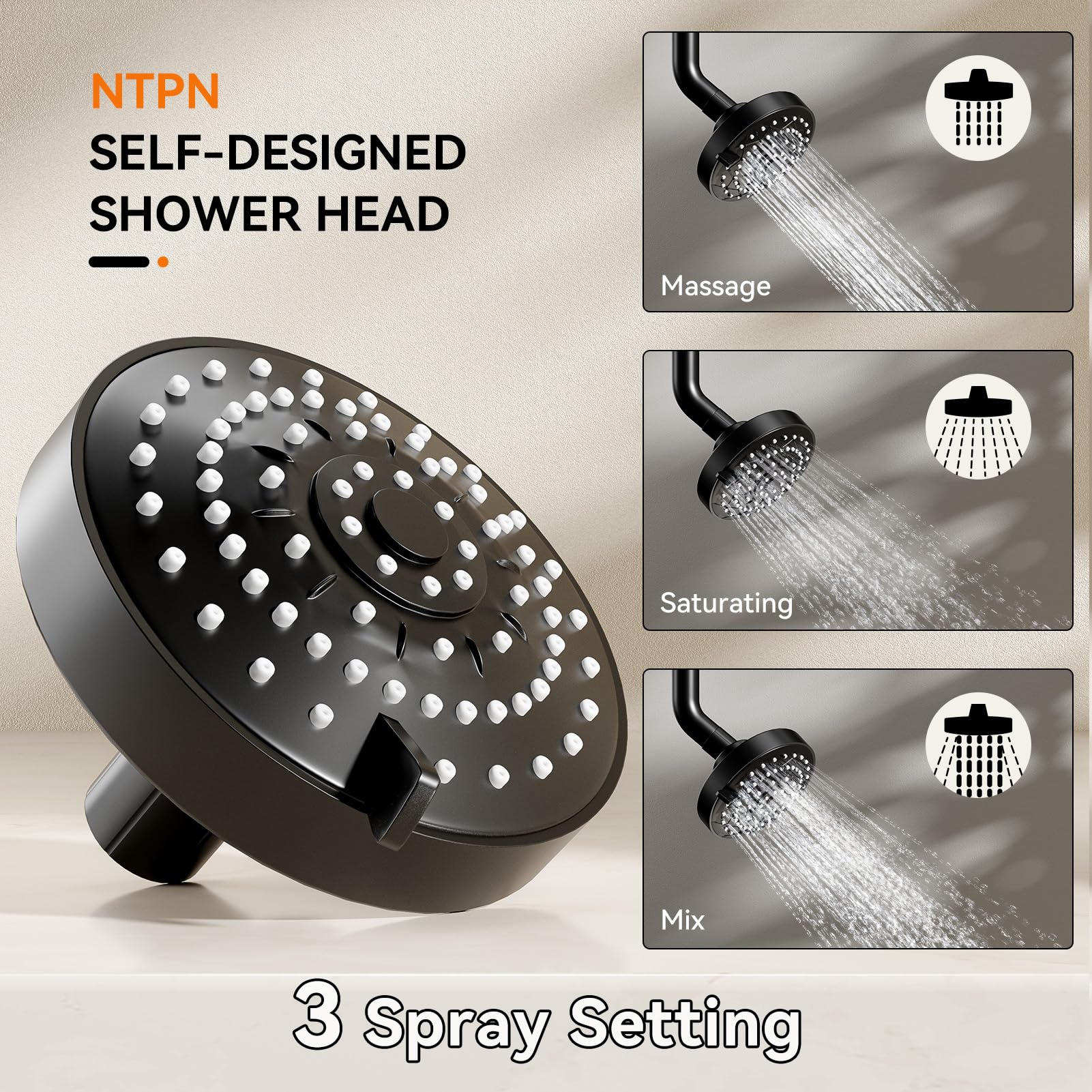 NTPN tool-free 10-minute install with no wall damage