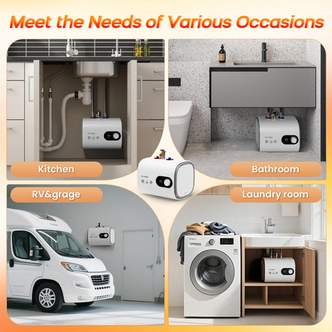 NUANBO ideal hot-water solution for RVs and camping trips.
