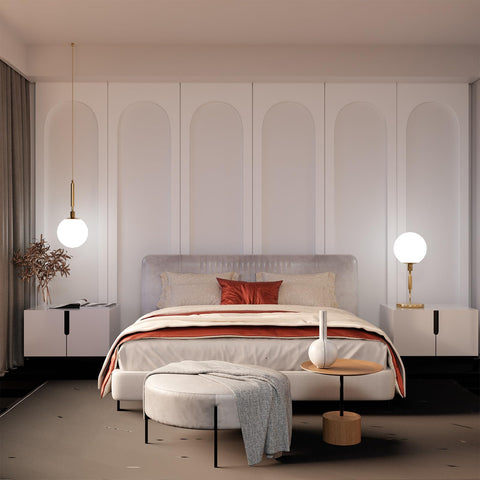 Nuanchu arch profile details highlight clean lines for a contemporary look.