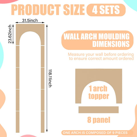 Nuanchu arch MDF kit unboxed, showing all pre-cut panels for flexible layout.