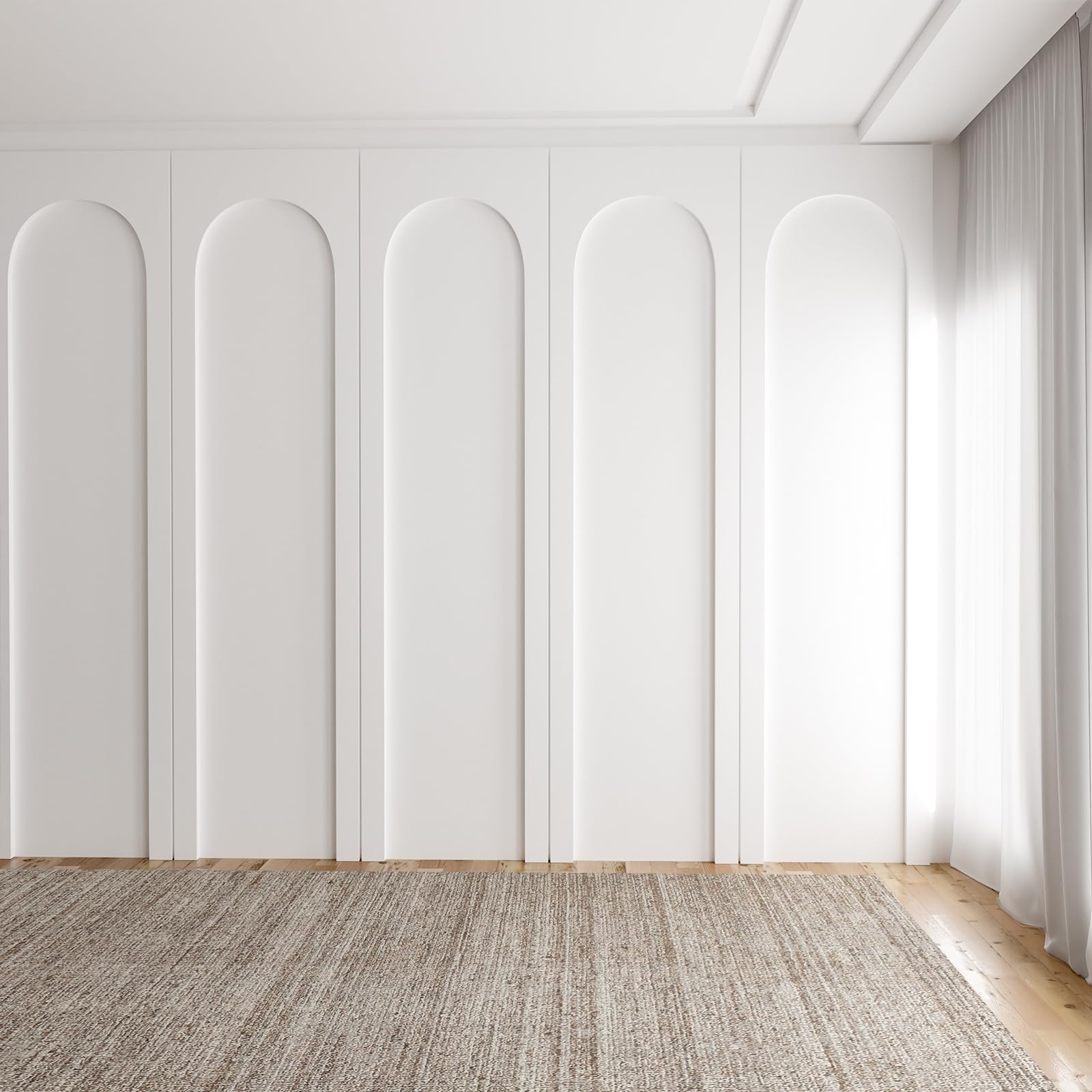 Nuanchu wall-molding assembly visual with panels aligned for smooth installation.