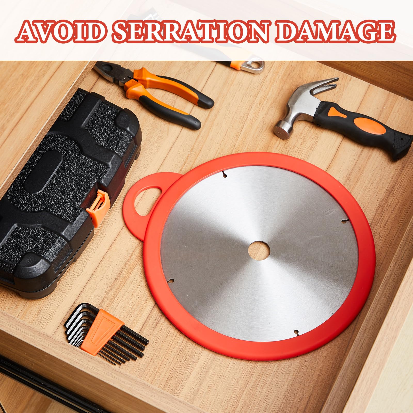 Nuanchu silicone sleeves safeguard tools while transporting blades securely.