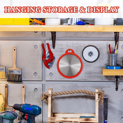 Nuanchu blade sleeves hang easily for neat workshop storage.