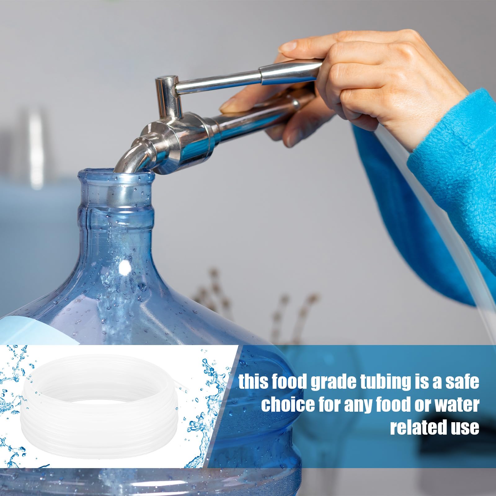 Versatile Nuanchu tubing for water delivery in labs and households.