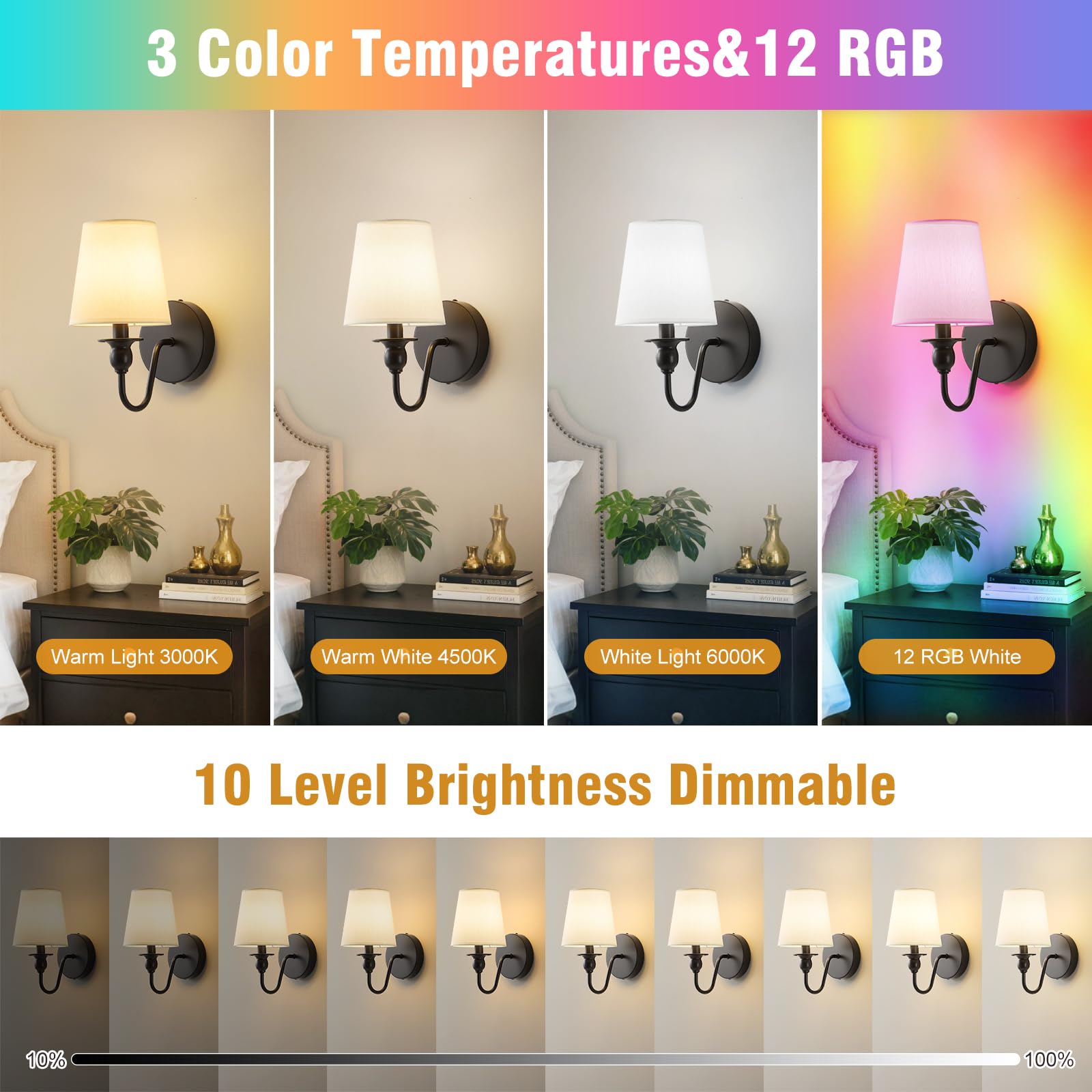 Nuanshued rechargeable bulb 10000mAh with magnetic base for easy charging.
