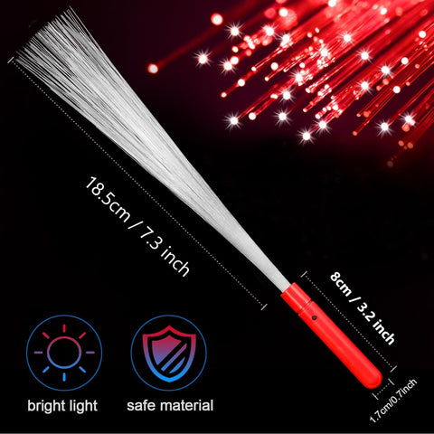 NUDALA red glow fiber optic wand adds energy to club nights