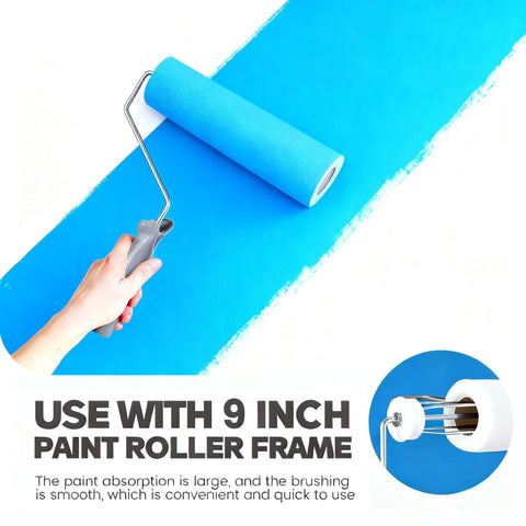 Nuenen 9-inch foam roller for ceilings delivering uniform coverage