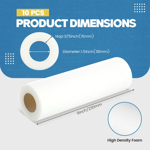 Nuenen foam roller designed for doors and cabinets with clean finishes