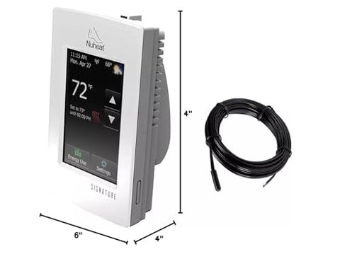 Under-tile heating with NuHeat Signature delivering warm floors across rooms.