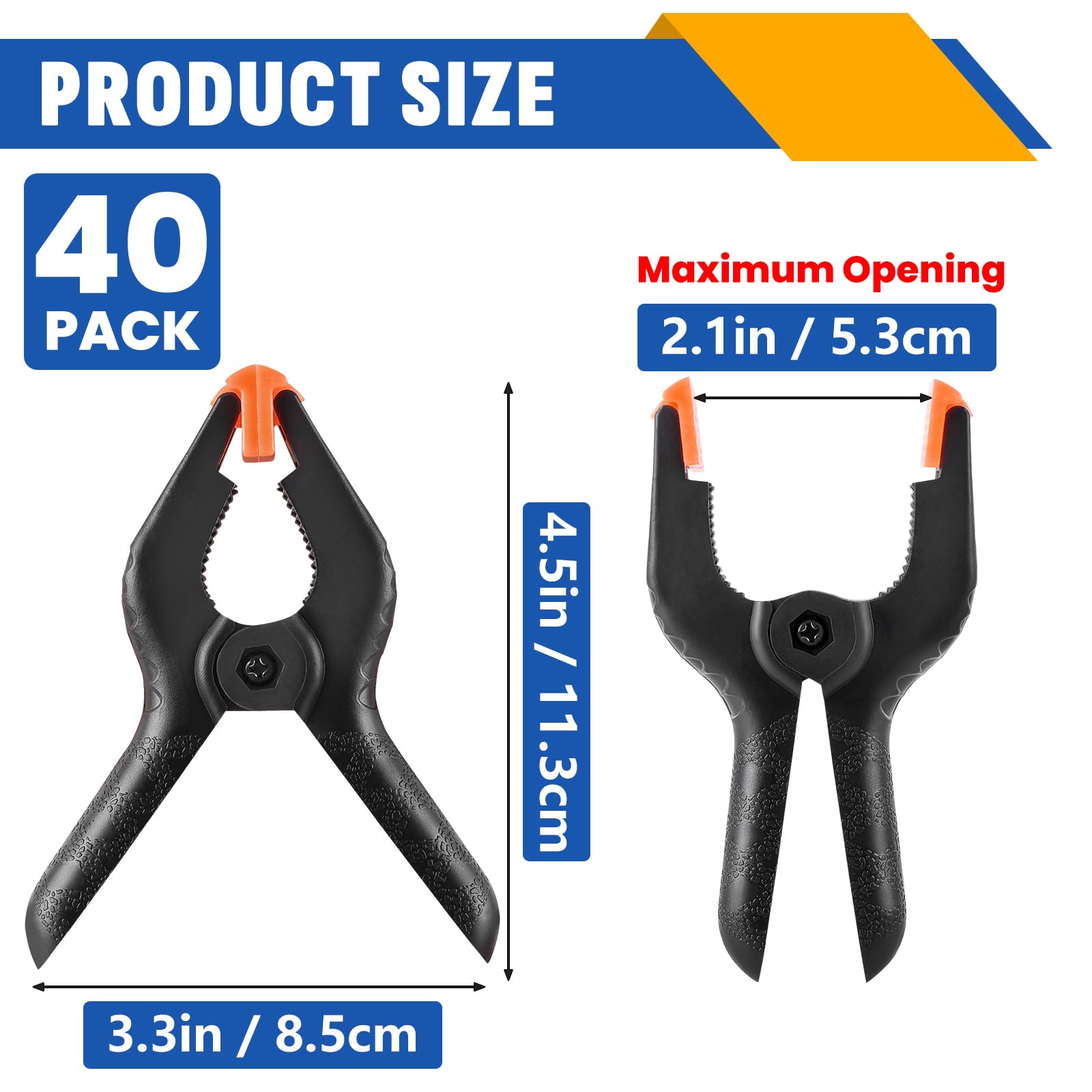 NUITPY heavy-duty clips provide strong grip for woodworking without marks.