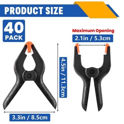 NUITPY heavy-duty clips provide strong grip for woodworking without marks.