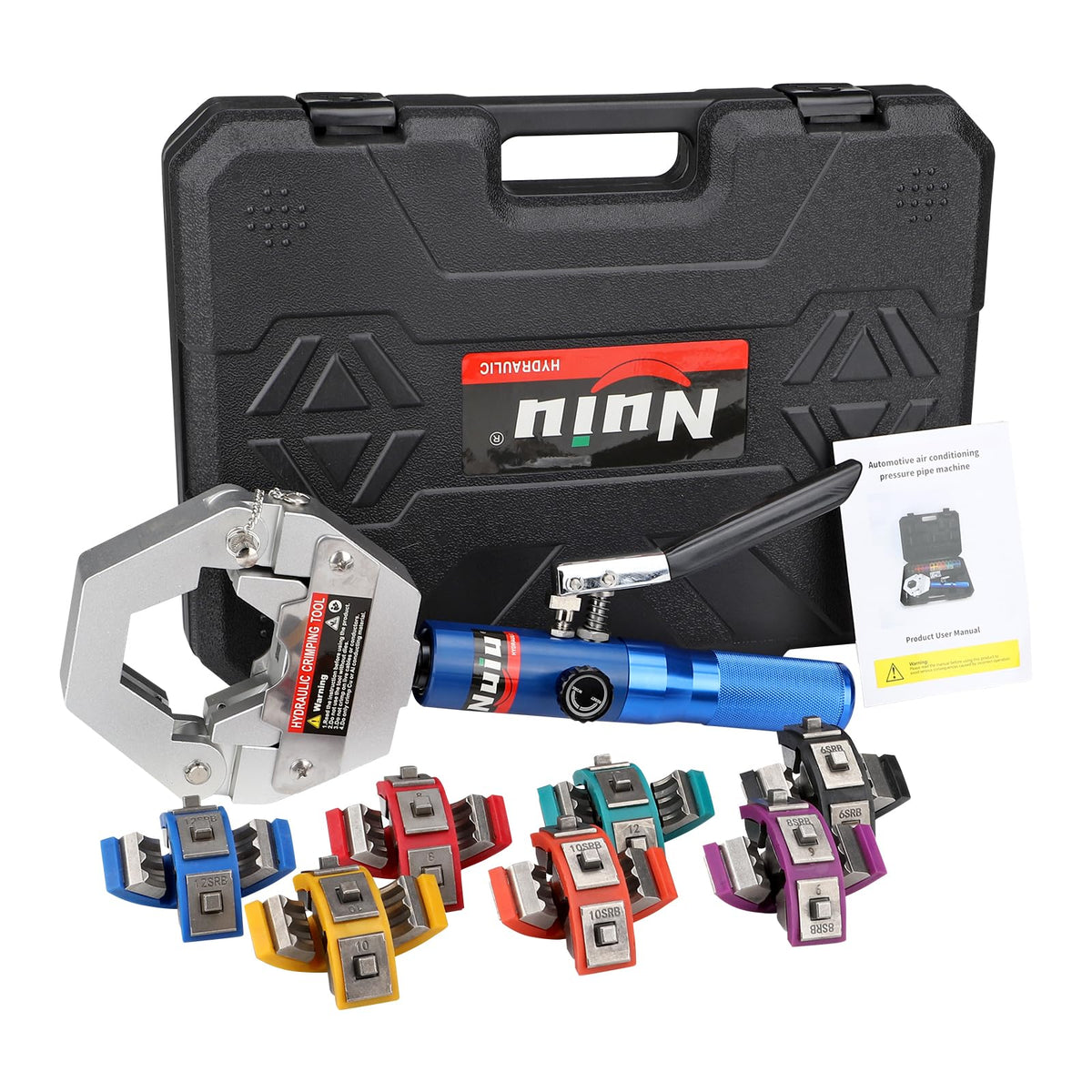 Nuiu hydraulic hose crimper body for durable on-site use.